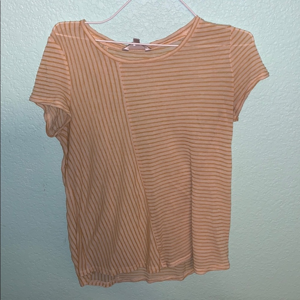 women’s sheer striped shirt